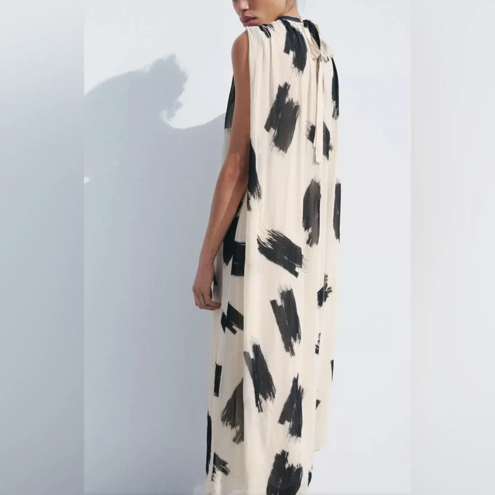 Zara ZW collection printed  midi dress - Picture 2 of 5